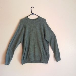 Men's H&M Cotton sweater. Green and white mingled. Size XL.